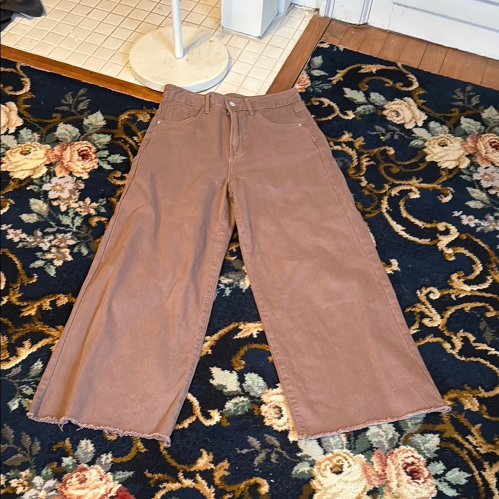 SHEIN Brown Wide-Leg Jeans-‎ worn twice